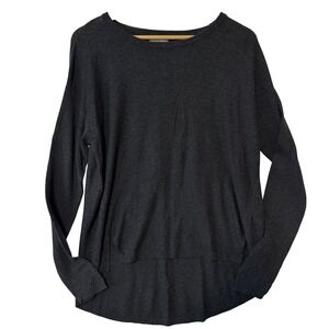 Calvin Klein Jeans‎ Gray Hi-Low Knit Sweater Medium Women's Pullover